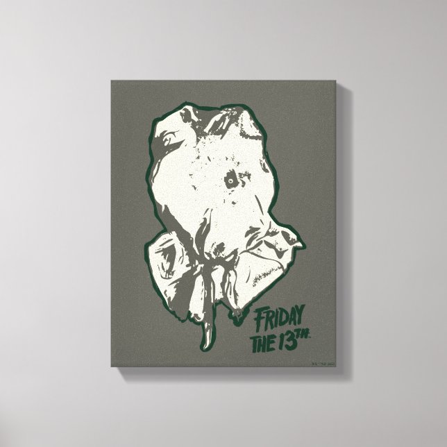 Fredag den 13 | Jason Voorhees Burlap Sack Canvastryck (Framsida)