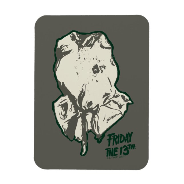 Fredag den 13 | Jason Voorhees Burlap Sack Magnet (Vertikal)