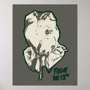 Fredag den 13 Jason Voorhees Burlap Sack Poster