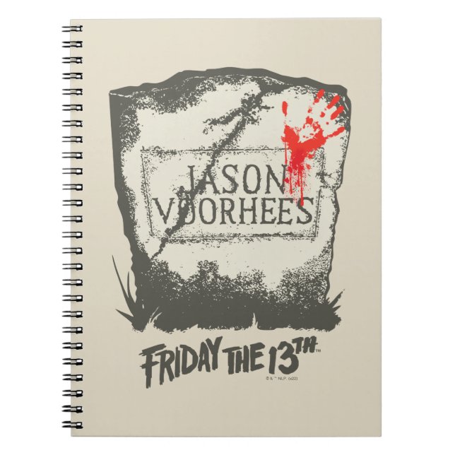 Fredag den 13 | Jason Voorhees Headstone Anteckningsbok (Framsidan)