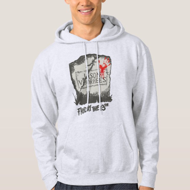 Fredag den 13 | Jason Voorhees Headstone Hoodie (Framsida)