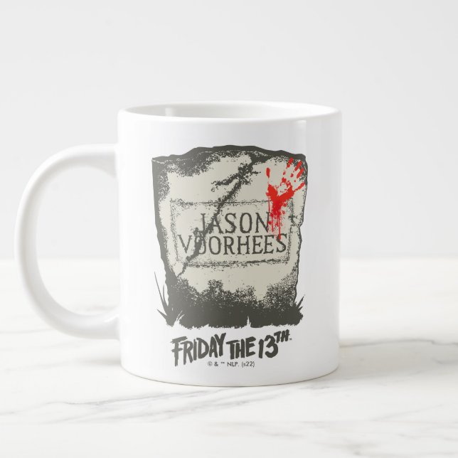 Fredag den 13 | Jason Voorhees Headstone Jumbo Mugg (Vänster)