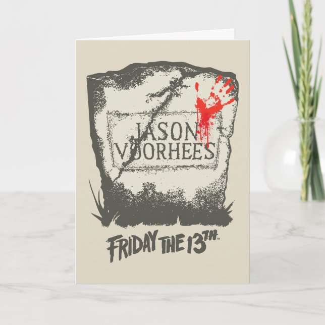 Fredag den 13 | Jason Voorhees Headstone Kort (Framsida)