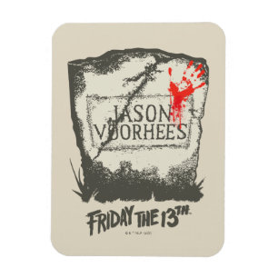 Fredag den 13 Jason Voorhees Headstone Magnet