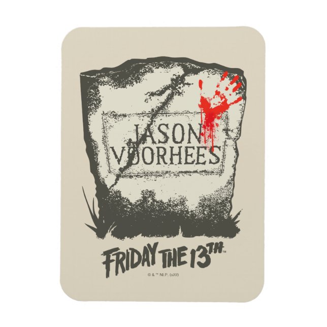 Fredag den 13 | Jason Voorhees Headstone Magnet (Vertikal)