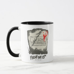 Fredag den 13 Jason Voorhees Headstone Mugg