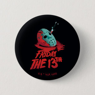 Fredag den 13 Knivar genom Blue Hockey Mask Knapp