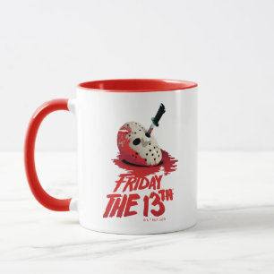 Fredag den 13 Knivar genom Hockey Mask Mugg