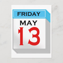 Fredag den 13 maj vykort