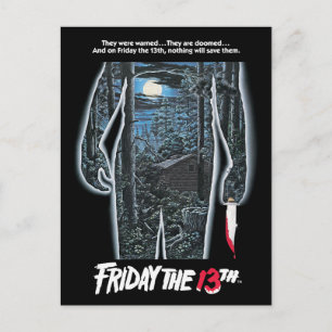 Fredag den 13   Silhouette Camp Theatrical Art Vykort