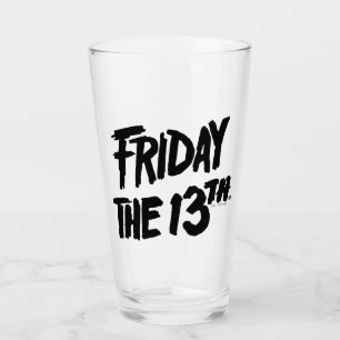 Fredag den 13 Staplad målad Logotyp Glaskopp