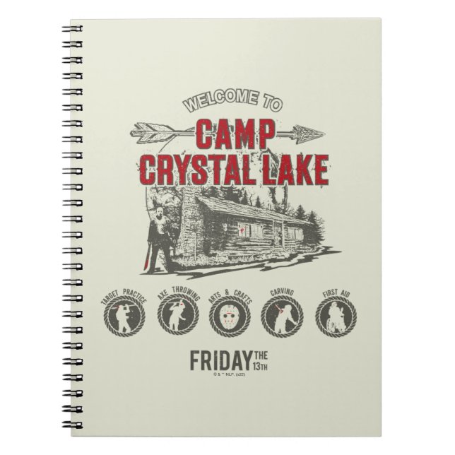 Fredag den 13 | Välkommen till Camp Crystal Sjö Anteckningsbok (Framsidan)
