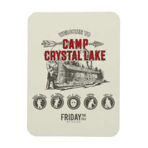 Fredag den 13   Välkommen till Camp Crystal Sjö Magnet