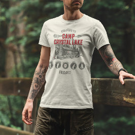 Fredag den 13 | Välkommen till Camp Crystal Sjö T Shirt