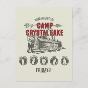 Fredag den 13 Välkommen till Camp Crystal Sjö Vykort