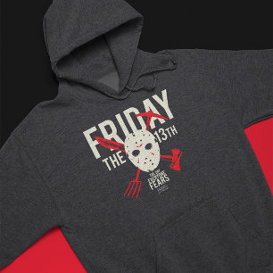 Fredag den 13 Vapen Kor Hockey Mask Hoodie