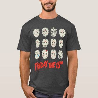 Fredag den 13e Halloween-designmasker vän T Shirt