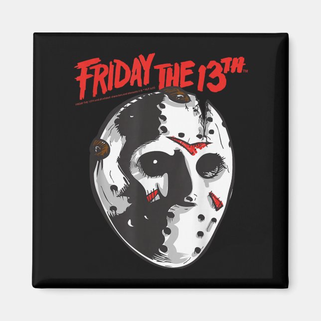 Fredag Den trettonde designmaskkonsten Halloween Magnet (Framsidan)