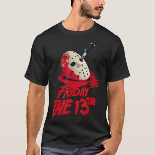 Fredag den trettonde maskblodet Halloween-designen T Shirt