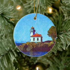 Fredag Harbour Lime Kiln Lighthouse Ornament