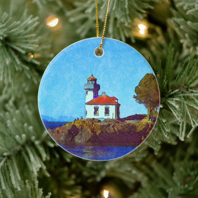 Fredag Harbour Lime Kiln Lighthouse Ornament (Träd)