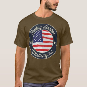 Fredag Harbour - Patriotic Washington Souvenir T-S T Shirt