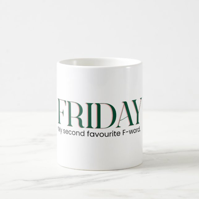 Fredag-kaffe Mugg: Helg Energy (brittisk stavning) Kaffemugg (Center)