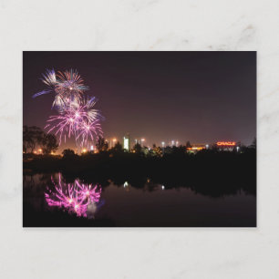 Fredag Natt Fireworks Vykort