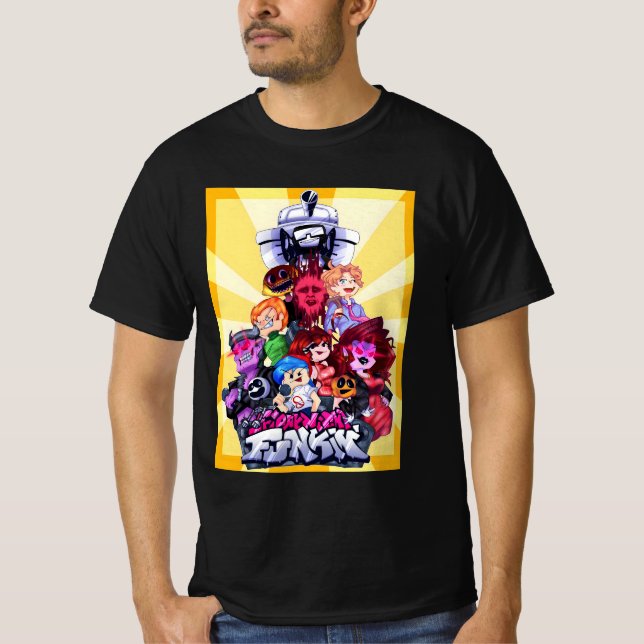" Fredag Nattfunkin poster" T Shirt (Framsida)