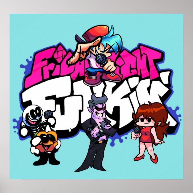 fredag night funkin-musikvideogames discoFrid Poster (Framsidan)