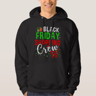 Fredag Shopping Crew jul Ljus Black Shoppi Hoodie