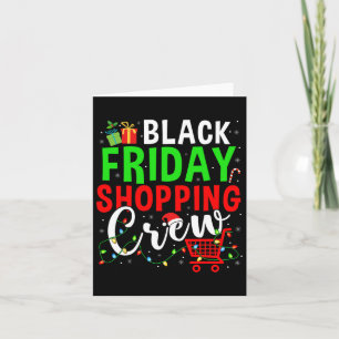 Fredag Shopping Crew jul Ljus Black Shoppi Kort