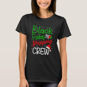 Fredag Shopping Crew jul Ljus Black Shoppi T Shirt