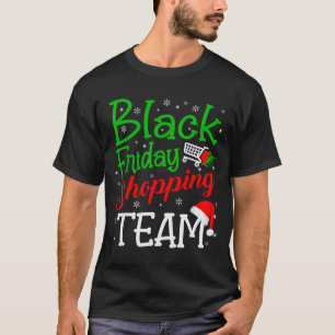 Fredag Shopping Team Jul Svart Shopping Familj G T Shirt