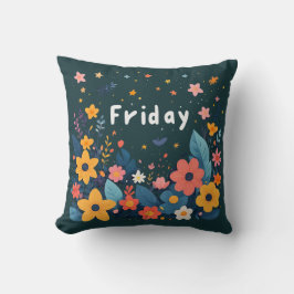 Fredag, tid att blomstra kudde