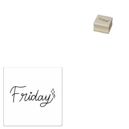 Fredag Veckoplanerings Journal Design Stämpel