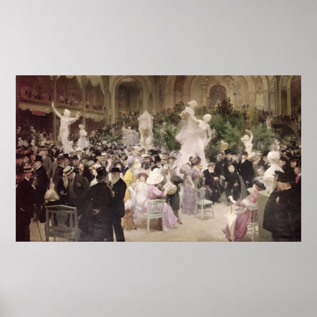 Fredag vid Fransk Artists' Salon, 1911 Poster (Framsidan)