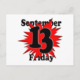Fredagen den 13:e vykort