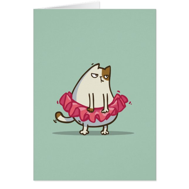 Fredagkatt №1 hälsningskort (Framsidan)