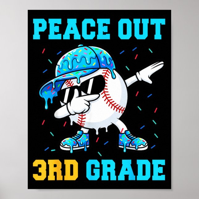 Fredagsmys 3:e klass Andra Baseboll Examen Poster (Framsidan)