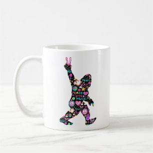 Fredagsmys Bigfoot Hippie Rolig Bigfoot-älskare Kaffemugg