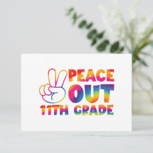 Fredagsmys Elfte Klass Tie Dye  11:e Klass Tack Kort