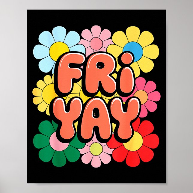Fredagsmys fredag Glad fred Yay Lärare _3  Poster (Framsidan)