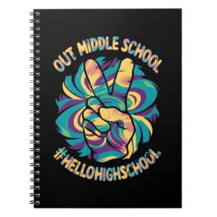 Fredagsmys Mitt Hello High School Tie Dye  Anteckningsbok