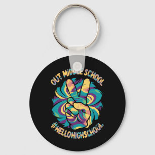 Fredagsmys Mitt Hello High School Tie Dye Nyckelring