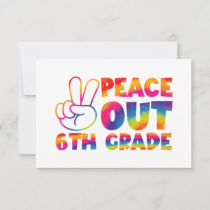 Fredagsmys Sjätte Klass T-shirt Sista Skoldagen 6: Tack Kort