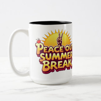 Fredagsmys Sommarlov Retro Sol Lärare Kaffe Mug Två-Tonad Mugg