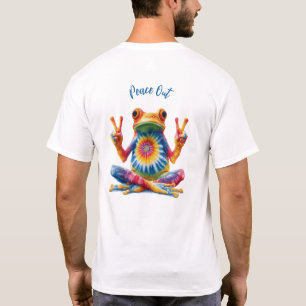 Fredagsmys Tigertyckande Groda Rolig Custom Hippie T Shirt