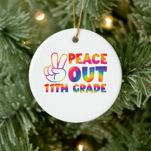 Fredagspåis Elfte Klass Tie Dye 11:e klass Julgransprydnad Keramik