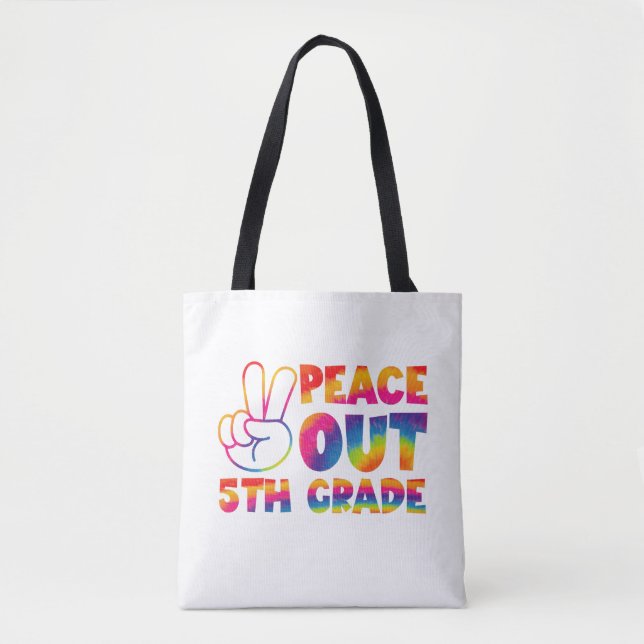 Fredagspåse Femte Klass T-shirt Sista Skoldagen 5: Tygkasse (Framsida)